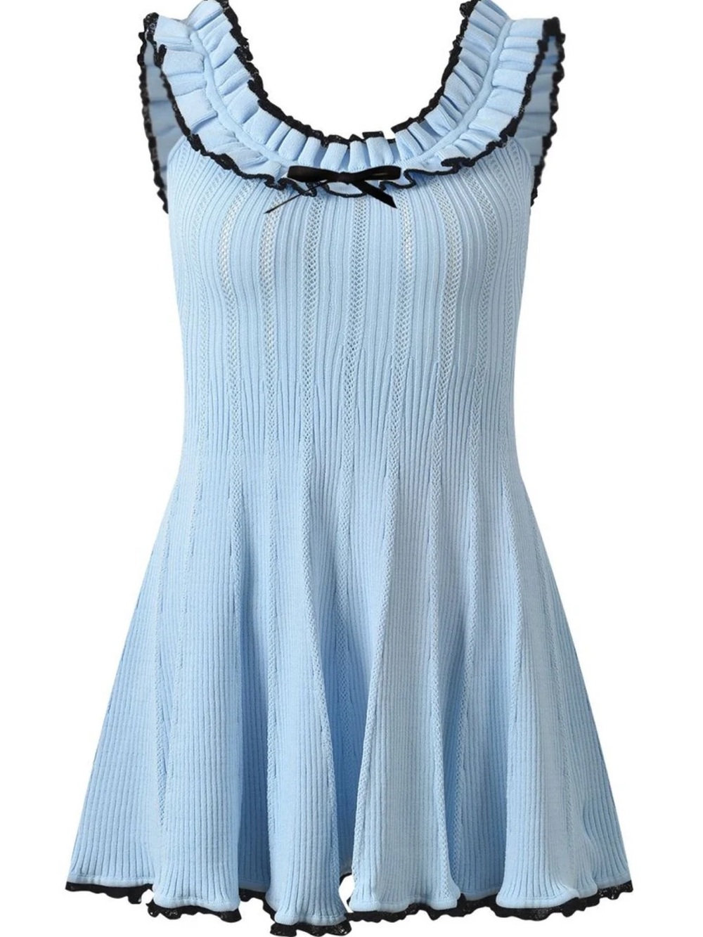 Rookie Knit Ruffle Mini Dress - Picture 3 of 4